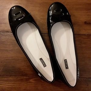 *SOLD* Acosta Black Patent Leather Ballet Flats
